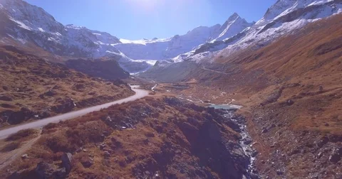 Mountain road - Aerial 4K Stock Footage 70642785