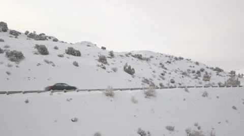 Mountain road and car 動画素材 24753159