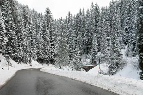Mountain Road, Austria Stock Photos