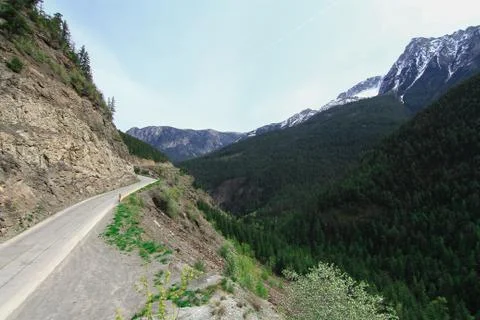 Mountain road Canada Stock Photos