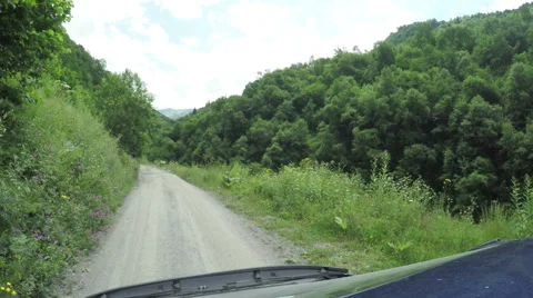 Mountain road from car Vídeos de archivo 62523238
