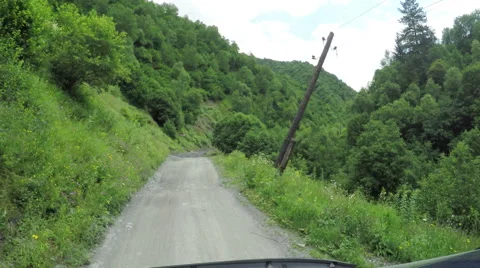 Mountain road from car Stock-Footage 63090138