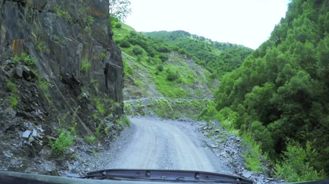 Mountain road from car Stock-Footage 63168404
