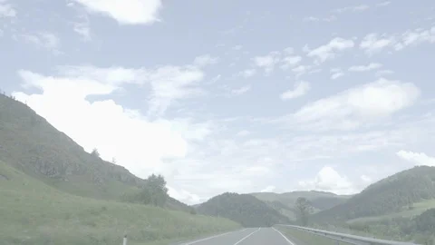 Mountain road from car Stock Footage 93611251