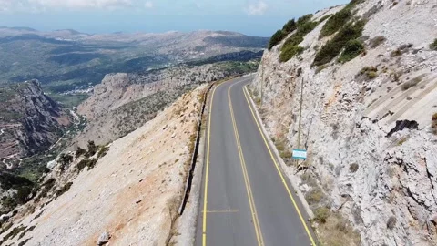 Mountain road in Crete 스톡 동영상 220361851