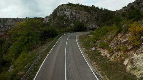 Mountain road Croatia Video stock 219528596
