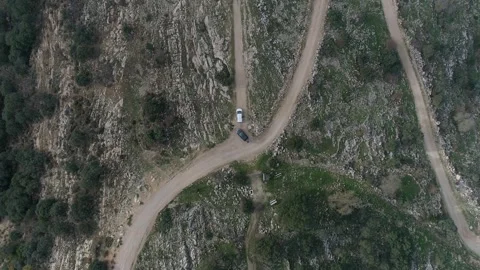 Mountain road crossing Vidéo 257908554