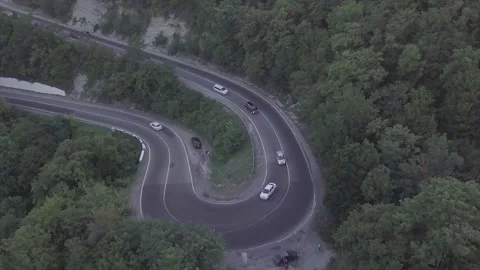 Mountain road descent. Stock Footage 150107713