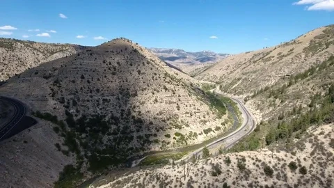 Mountain road desert Stock Footage 69179904