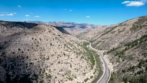 Mountain road desert Stock Footage 69180181