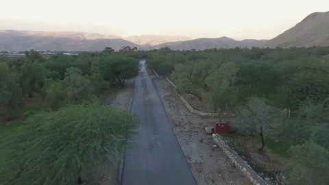 Mountain Road from a Drone Stock Footage 70963623