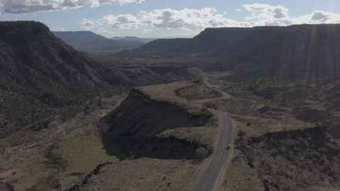 Mountain Road Drone Video stock 127260843