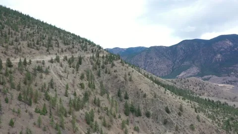 Mountain Road Drone Shot Stock Footage 146480011