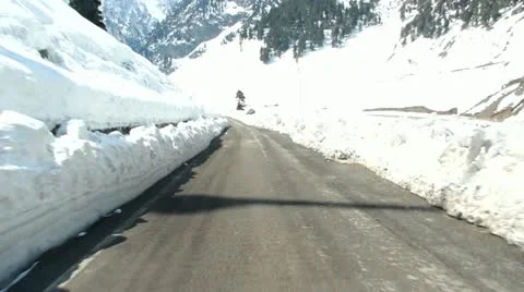 Mountain Road Stock Footage 22413707
