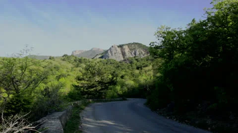 Mountain road Stock Footage 23617764
