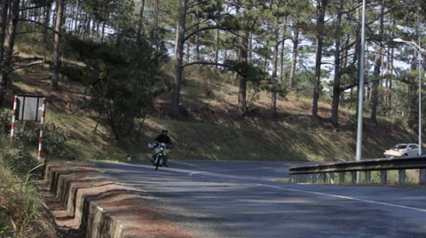 Mountain Road Stock Footage 35563813