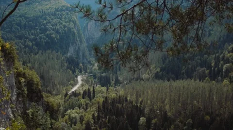 Mountain road Stock Footage 68018916