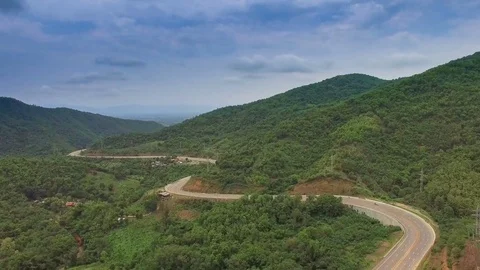 Mountain road Stock Footage 76043683