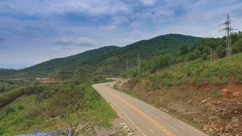 Mountain road Stock Footage 76043904