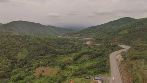 Mountain road Stock Footage 76044032