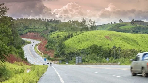 Mountain road Stock Footage 79119497