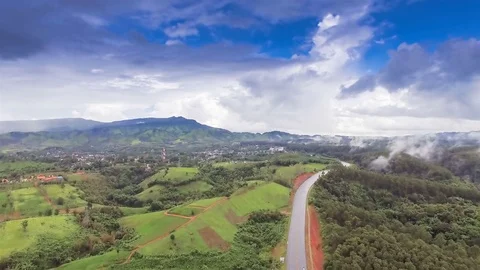 Mountain road Stock Footage 79266189