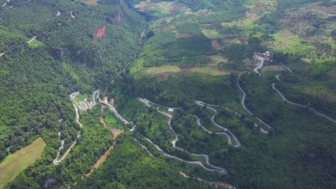 Mountain Road Stock Footage 81324650