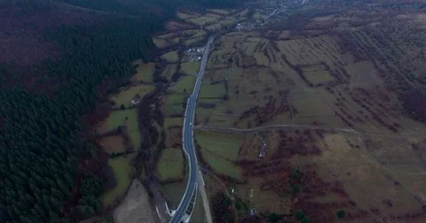 Mountain Road Stock Footage 82648434