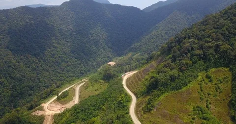 Mountain road Stock Footage 88270327