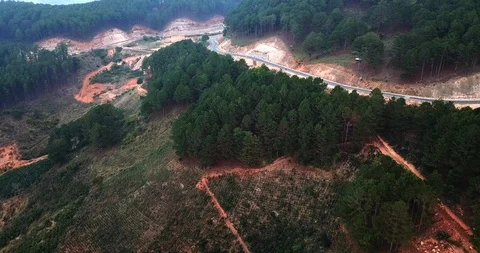 Mountain road Stock Footage 88308031
