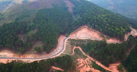 Mountain road Stock Footage 88345874