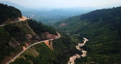 Mountain road Stock Footage 88346485