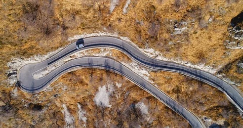 Mountain road Stock Footage 100988181