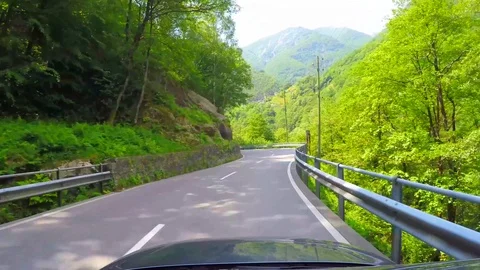 Mountain Road Stock Footage 111697802