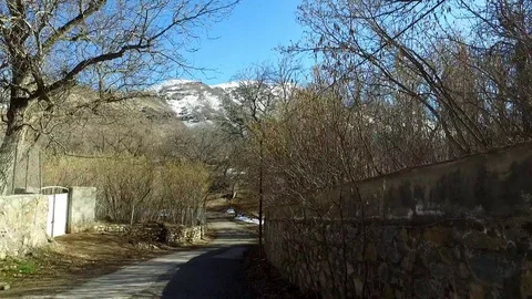 Mountain road Stock Footage 122354763