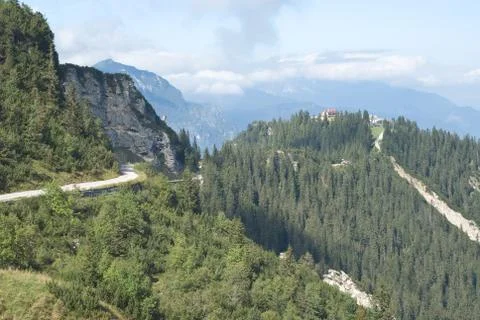 Mountain road in germany Stock Photos