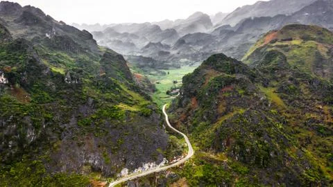 Mountain Road (HiGang loop) Stock Photos