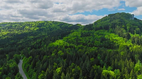 Mountain road landscape Stock Footage 312209471