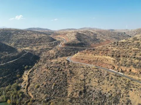 Mountain road landscape Stock Photos