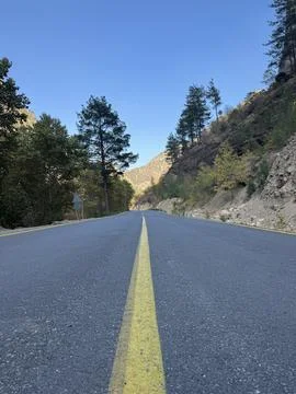 Mountain road landscape Foto stock