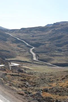 Mountain road landscape Stock Photos