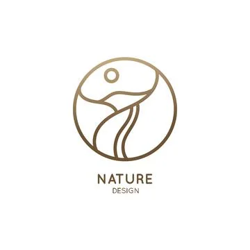 Mountain road logo Stock Illustration