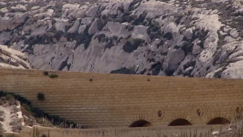 Mountain road malta Stock Footage 72634527