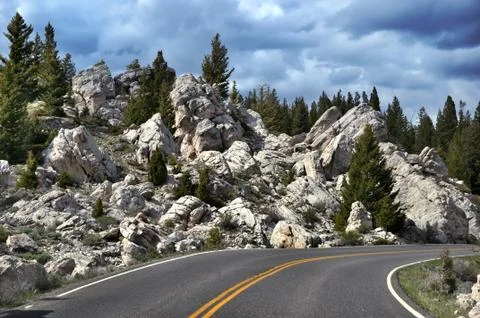 Mountain road Stock Photos