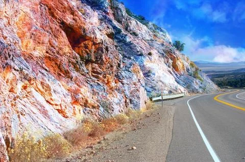 Mountain road Stock Photos