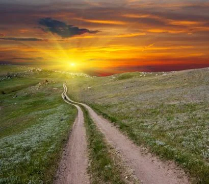 Mountain road Stock Photos