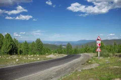 Mountain road Stock Photos