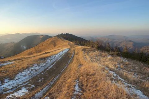 Mountain road. Foto stock