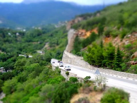 Mountain road 库存照片