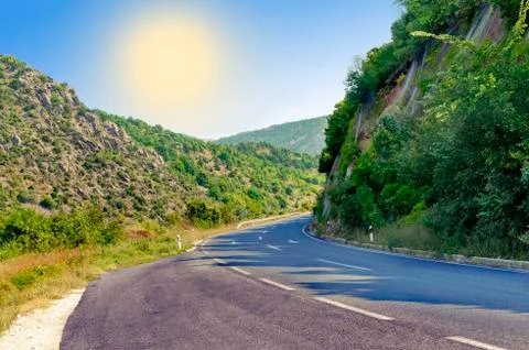 Mountain road Stock Photos